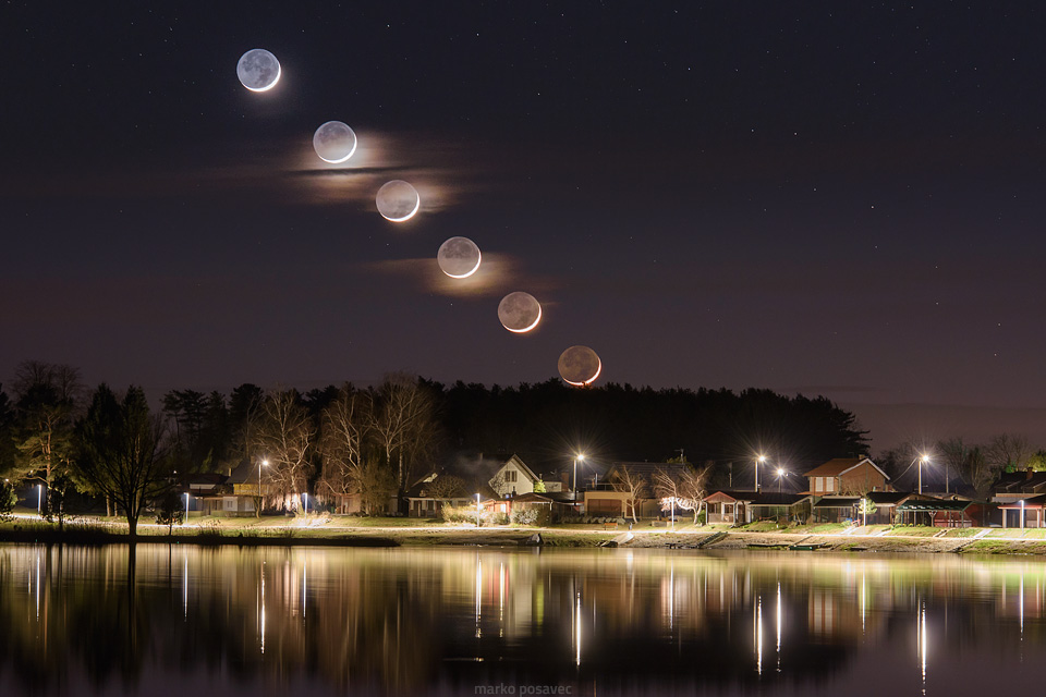 Zalazak Mjeseca nad Šodericom u ožujku 2021.